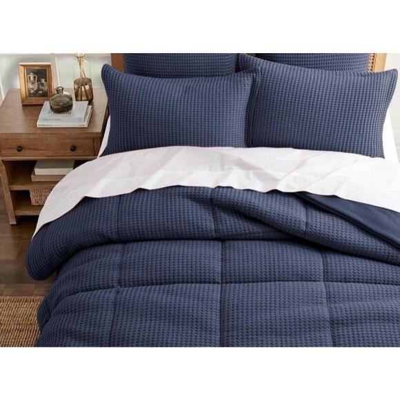 Levtex Home 3PC Full/Queen Mills Waffle Comforter Set - Picture 4 of 8